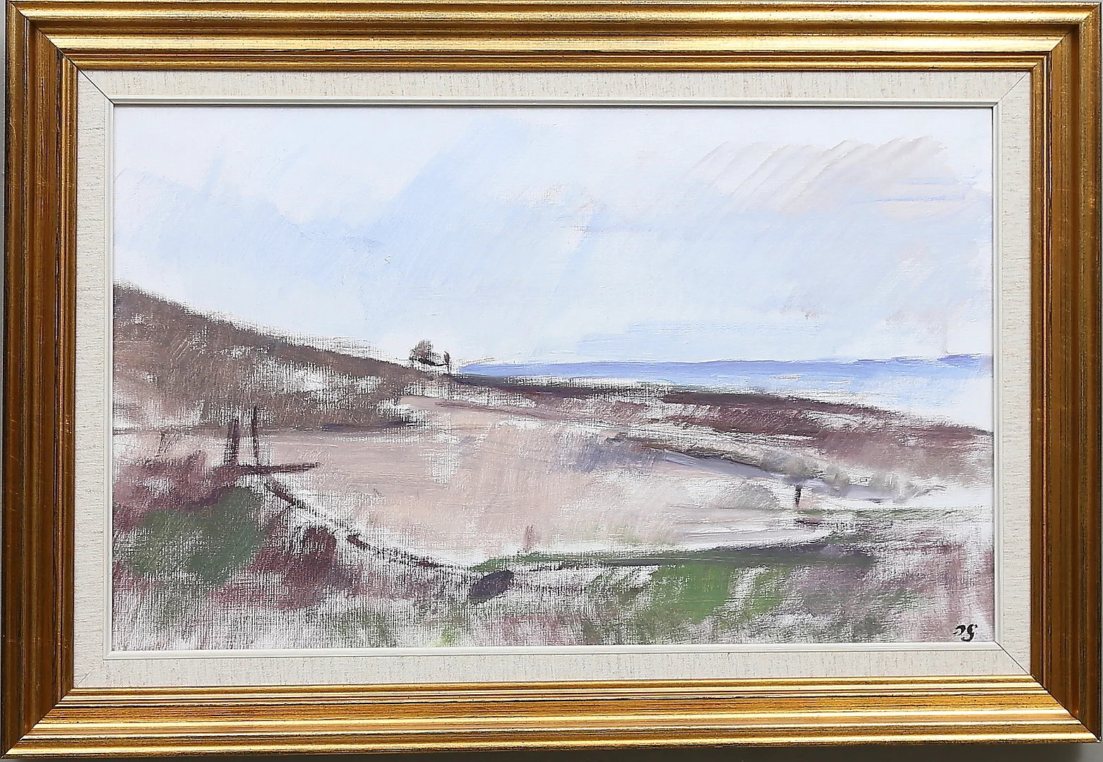 HUGO ZUHR. "Haväng". Olja på duk, signerad och daterad a tergo -70. — Paintings — Gomér & Andersson Linköping