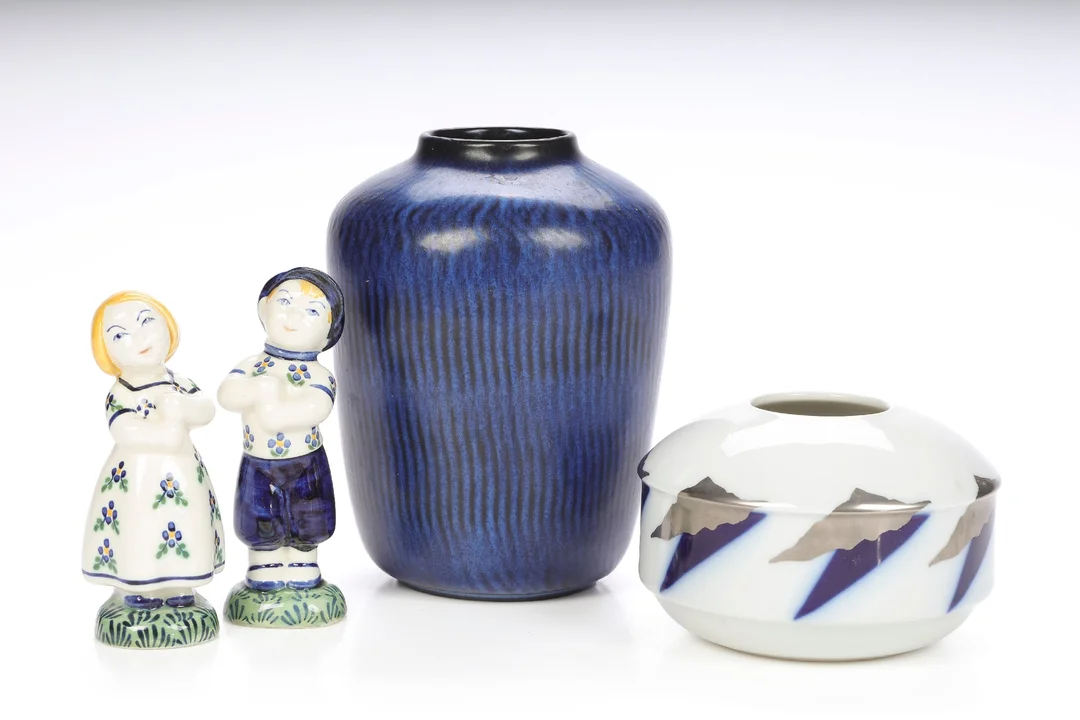 Collection of ceramics etc. (4) — Glass, porcelain and ceramics/Vases, bowls, dishes — Lauritz