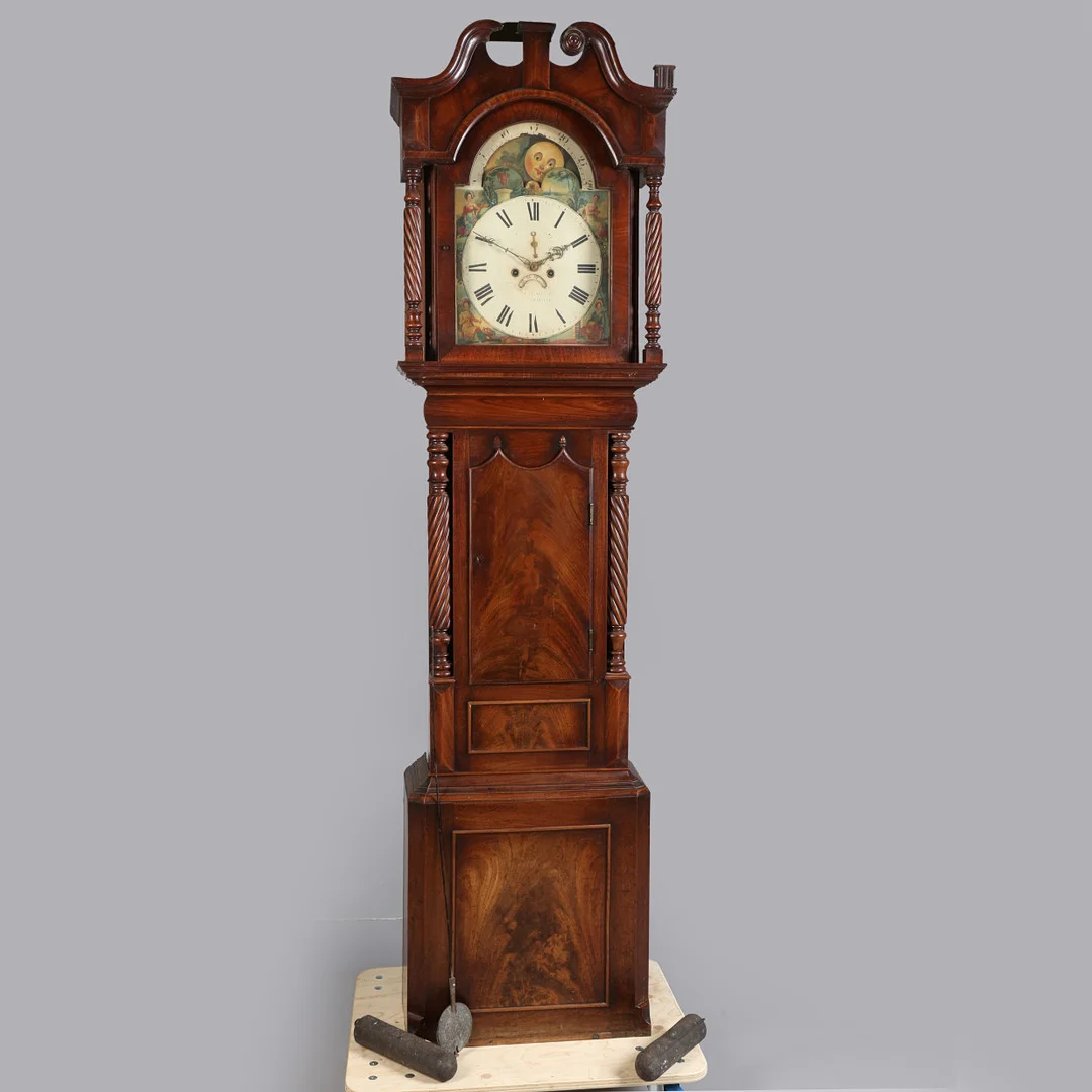 A 19TH CENTURY MAHOGANY CASED LONGCASE CLOCK. — Longcase clocks — Bishop & Miller