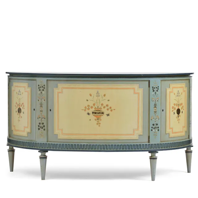 Carl Malmsten, sideboard, Swedish Grace, snickarmästare Albin Johansson, Stockholm, för Villa Kvikkjokk, 1927.