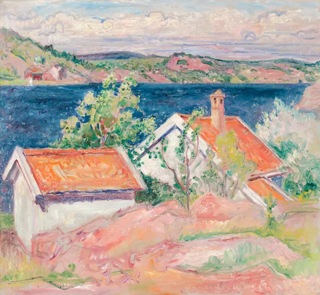 Kavli, Arne — Sommerdag ved sjøen