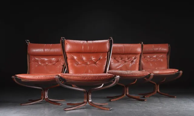 Sigurd Ressell. A set of four lounge chairs, Model 'Falcon' (4)