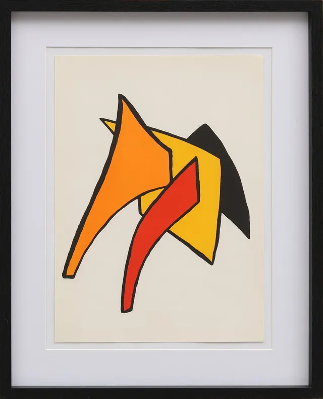 ALEXANDER CALDER. Originallitografi ur Derrière le Miroir nr 141 1963.