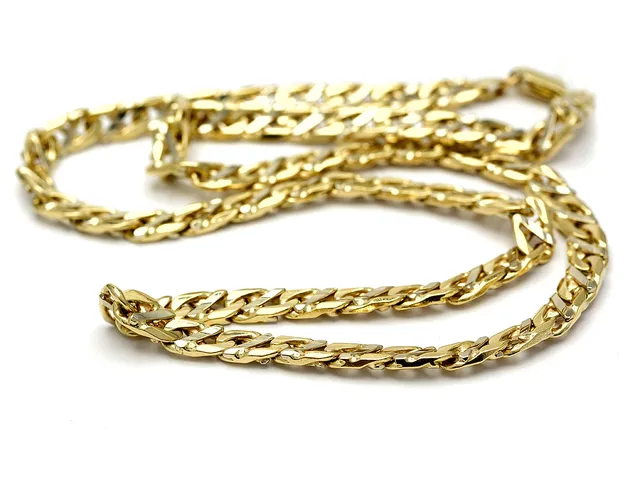 Halskedja 18K 74,4g 56,5cm tvåfärgad