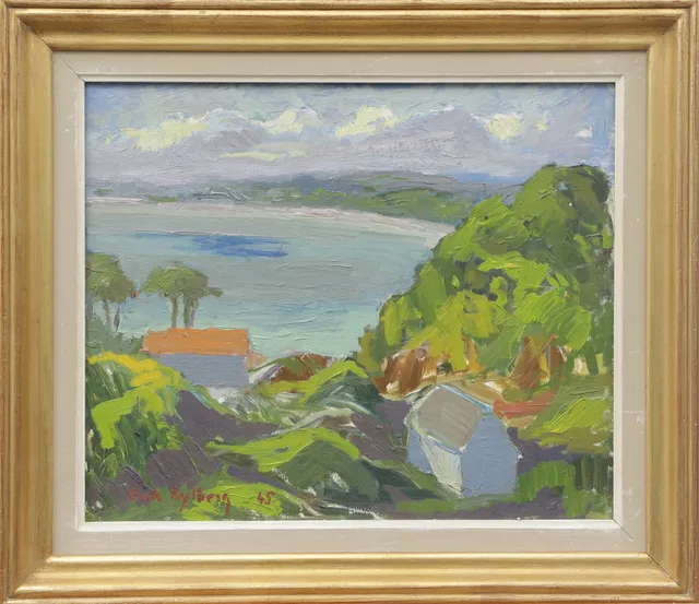 ERIK KYLBERG. OLJA, på pannå, signerad, 1945.