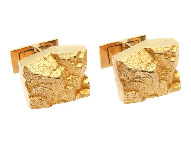 B. WECKTRSÖM, manschettknappar, 18K guld, Finland, 1,8 x 1,5 cm, vikt 17,5 g.