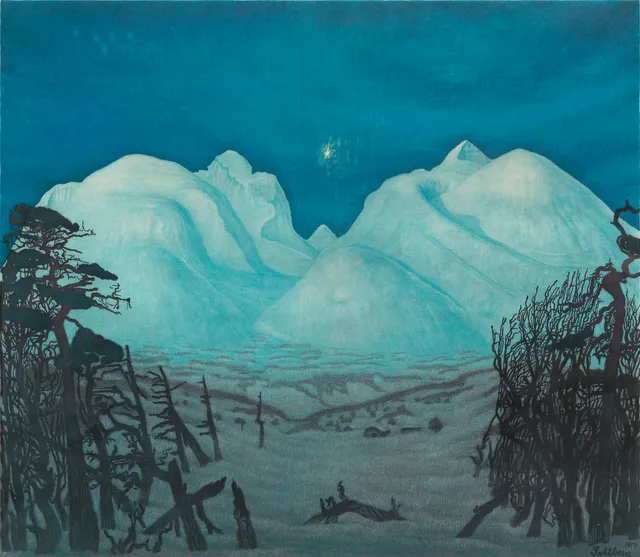 Sohlberg, Harald — "Vinternatt i fjellene" 1917