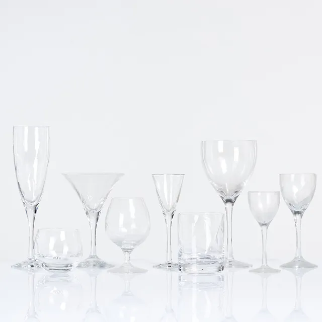 BERTIL VALLIEN. "Chateau", servisglas, 60 delar, Kosta Boda.