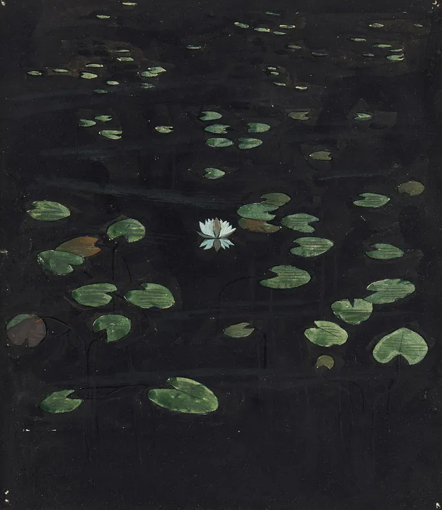 IVAR AROSENIUS. "Water lilies".