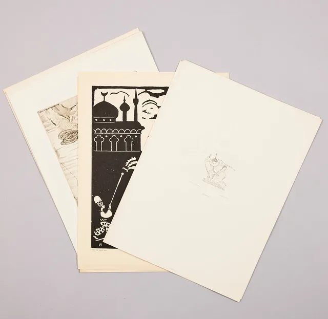 FÖRENINGEN FÖR GRAFISK KONST, ur portföljen 1923 och 1924, Alla signerade i plåten/stenen.