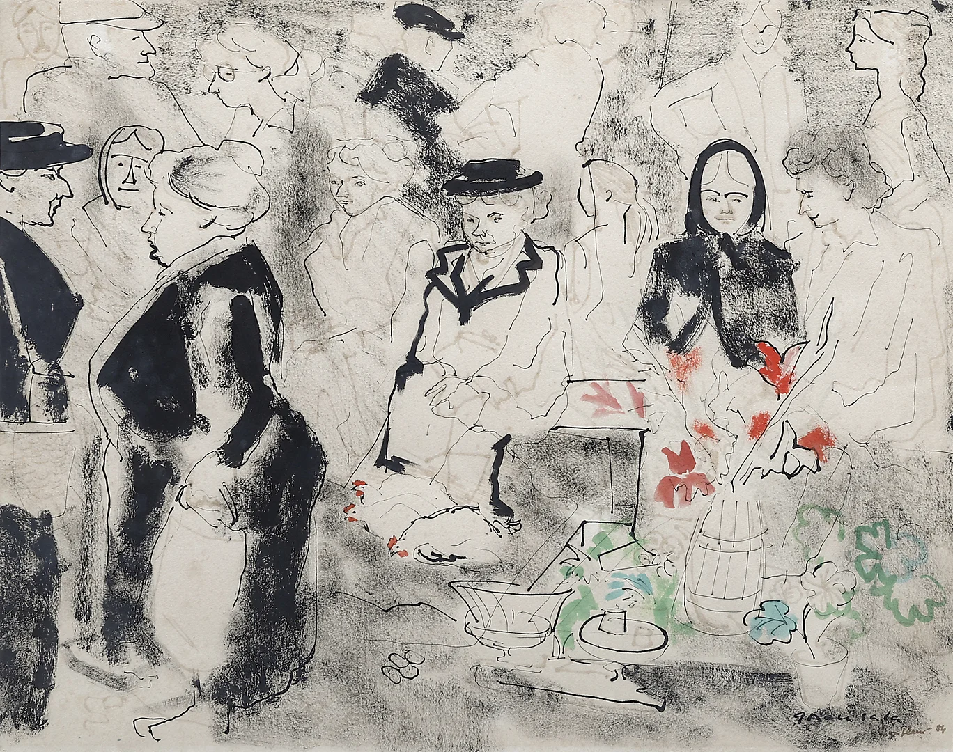 EMILI GRAU SALA. Urban scene. — Drawings — Balclis