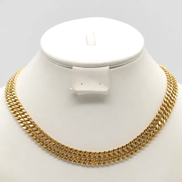 GROSSÉ, MODESCHMUCK COLLIER, VERGOLDETE PANZERKETTE.