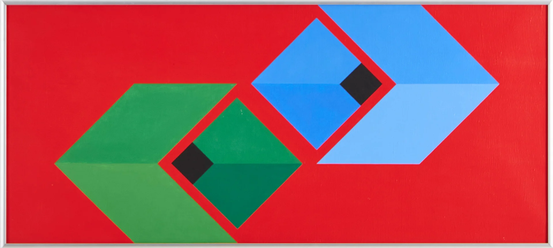 CAJSA HOLMSTRAND (1951-2025). Konkret komposition, akryl på duk, signerad á tergo. — Paintings — Stockholms Auktionsverk Magasin 5