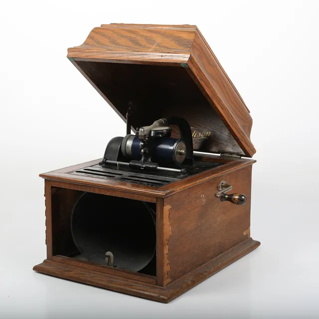 PHONOGRAF, ek, Edison, USA, 1900-talets början.