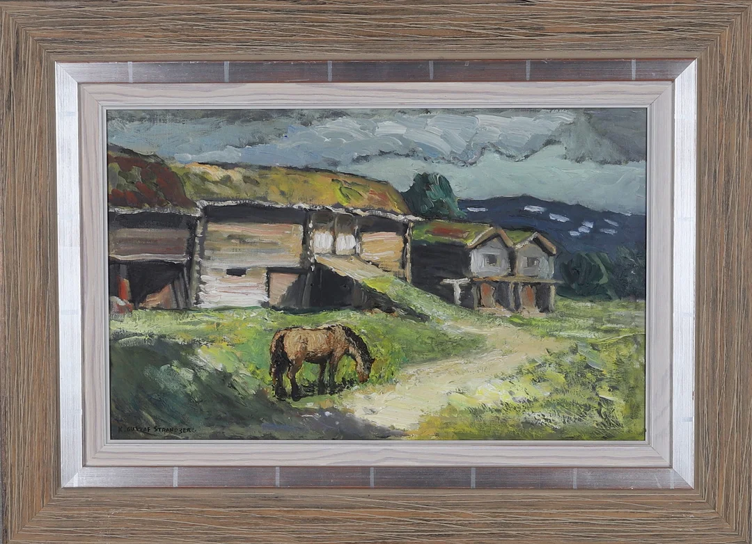 KARL GUSTAF STRANDBERG. olja på duk, signerad. — Paintings — Gomér & Andersson Norrköping