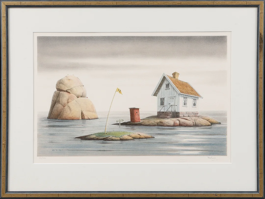 PETER ENGBERG. Färglitografier, 2 st, signerade och numrerade. — Engravings & Prints — Göteborgs Auktionsverk