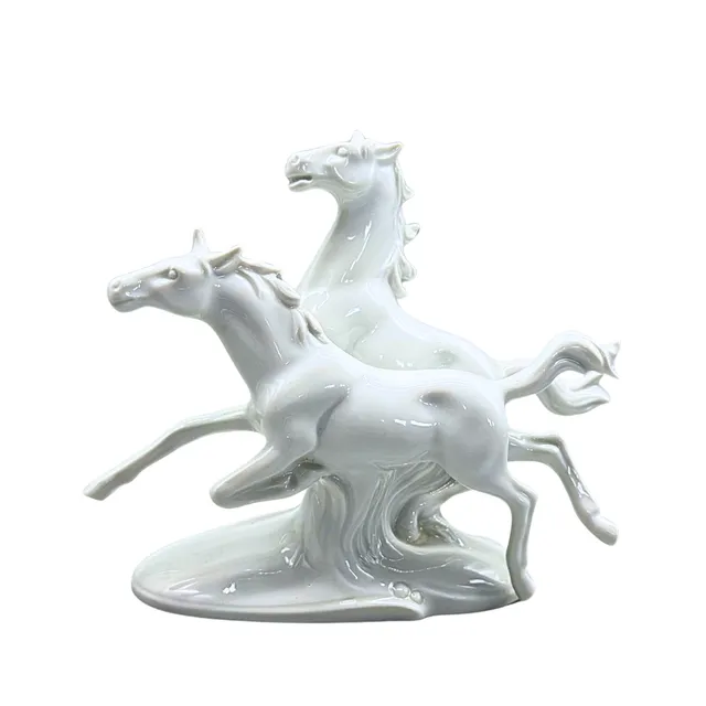 WAGNER & APEL PORZELLANFIGUR "ZWEI PFERDE".