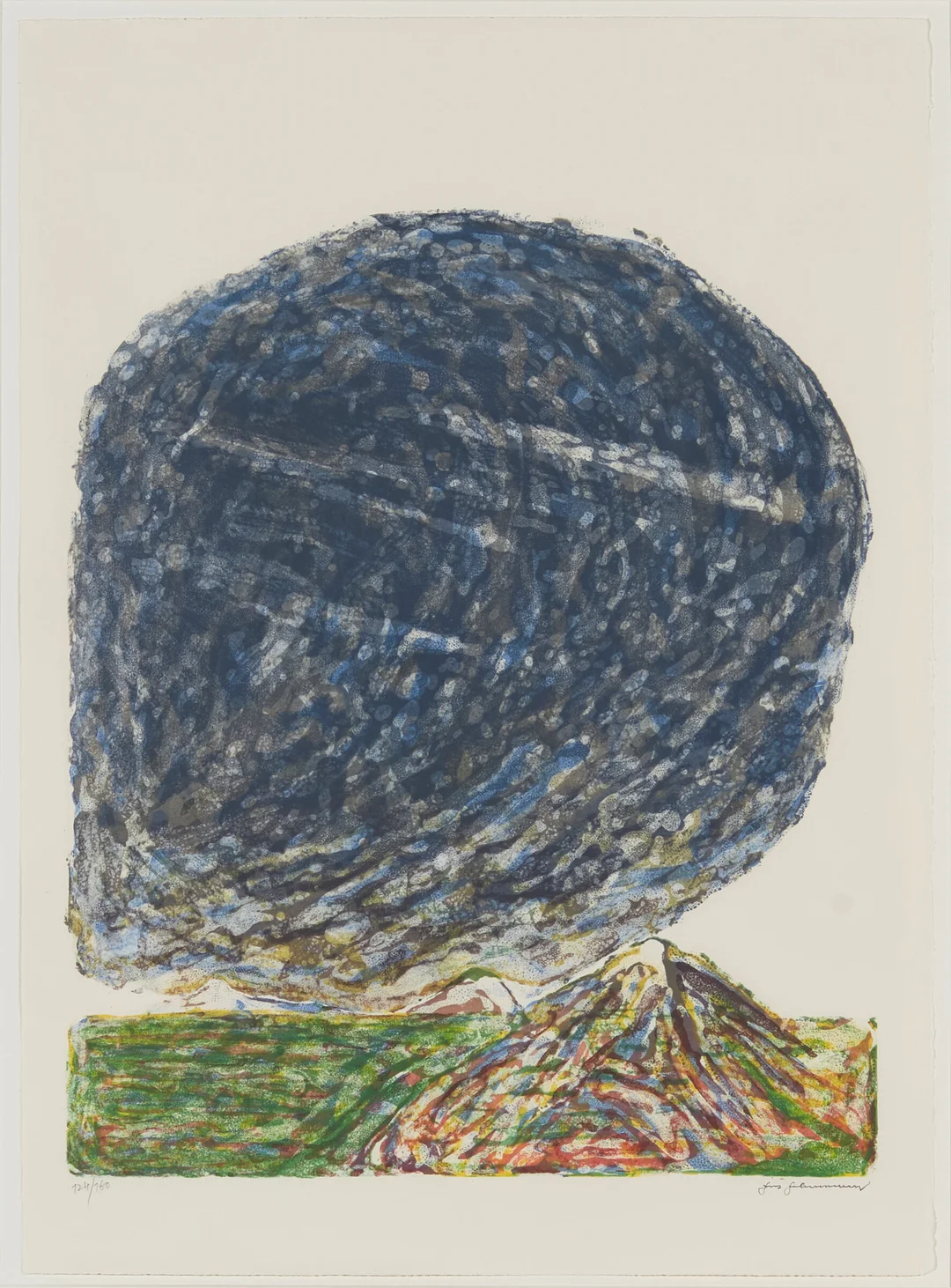 Johannessen, Jens — "Smusser alt det friske grønne, kveler alle spirer skjønne" 1986 — Kunst/Grafikk — Blomqvist