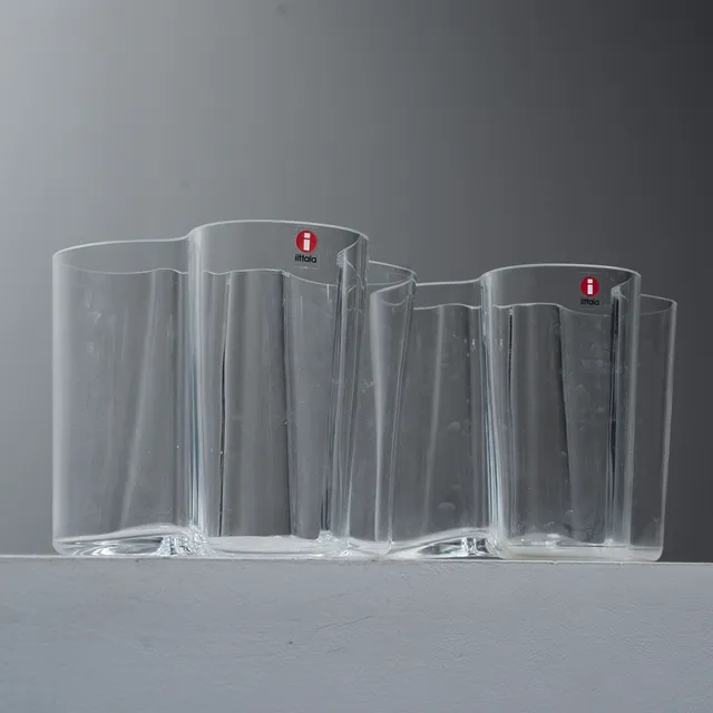 ALVAR AALTO. Vaser, 2 st, "Savoy", Iittala.