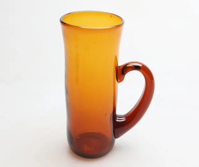 ERIK HÖGLUND. SEJDLAR, 6 st, glas, brun, Boda, 1960-tal.