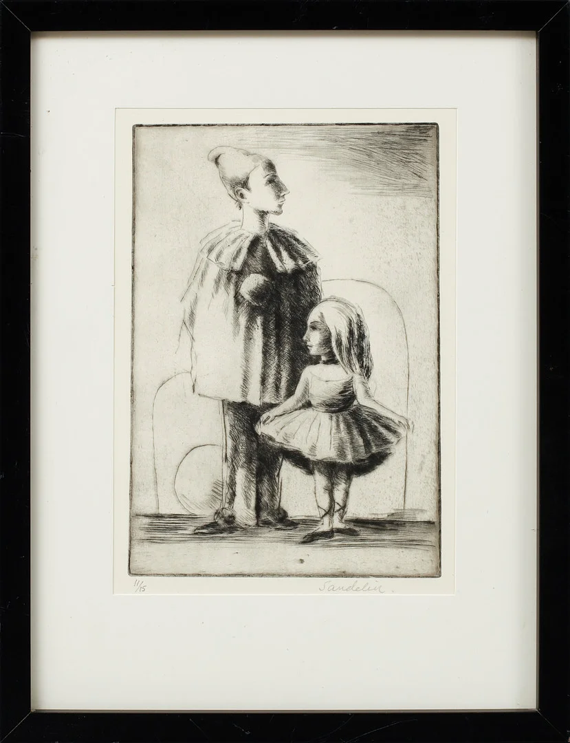 BÖRJE SANDELIN. Etsningar, 2 st, signerade och numrerade. — Engravings & Prints — Göteborgs Auktionsverk