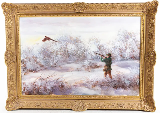 JOHAN ARVALL. Olja på duk, signerad.