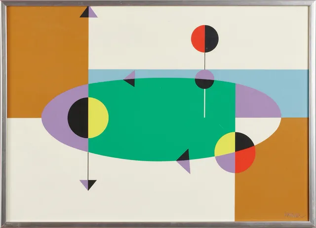 CÉSAR MANRIQUE (1919-1992): ''Titán'', 1985, signerad, silkscreen.