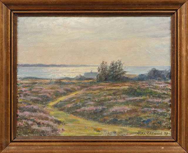 PEHR EKLUND. Landskap, olja på pannå, signerad och daterad 33.