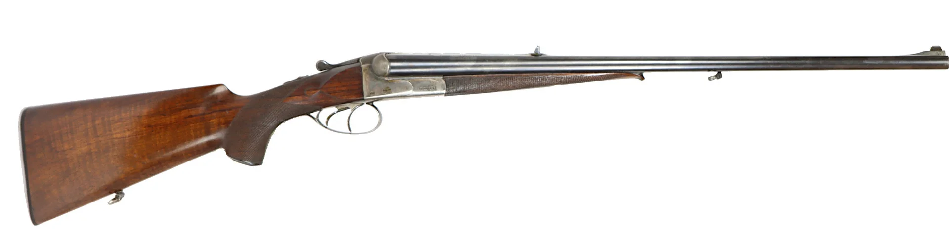 DUBBELSTUDSARE, fabrikat Husqvarna, modell 410 E, kaliber 9,3x74R, tillv.nr 153706, se-nr Begagnad. — Double express rifles — Walter Borg