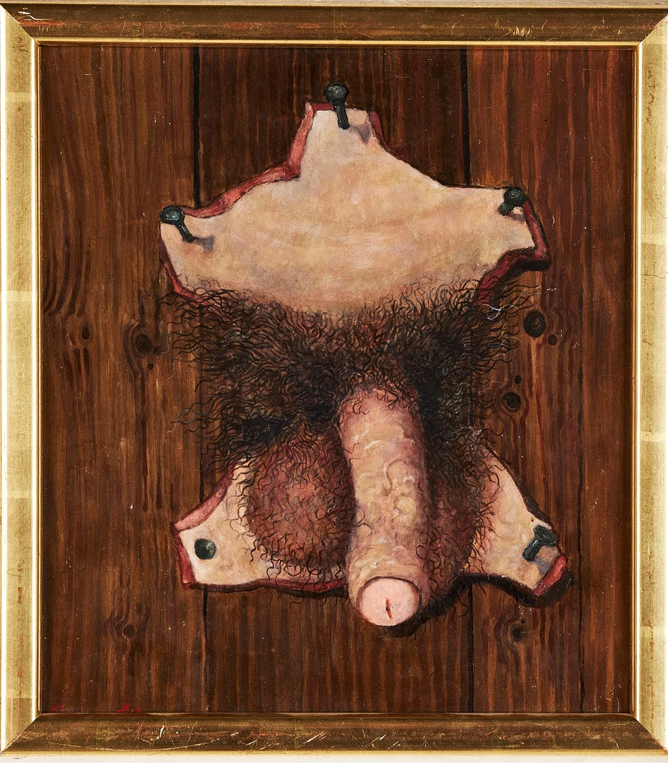 ZOLTAN VON BOER. Utan titel, olja på pannå, signerad "Bruno Liljeporr Alias Zoladz". — Paintings — Stockholms Auktionsverk Sickla
