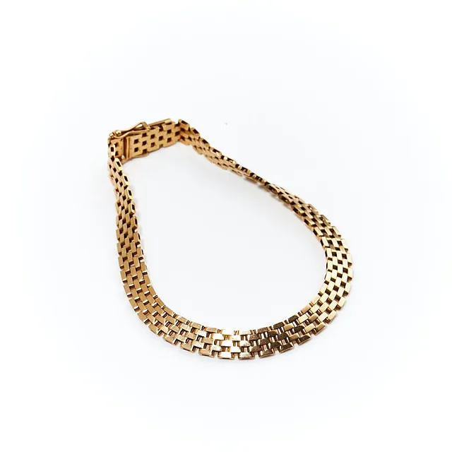 ARMBAND, korridorlänk, 18K gud, Ceson Guldvaru Ab, 1961.