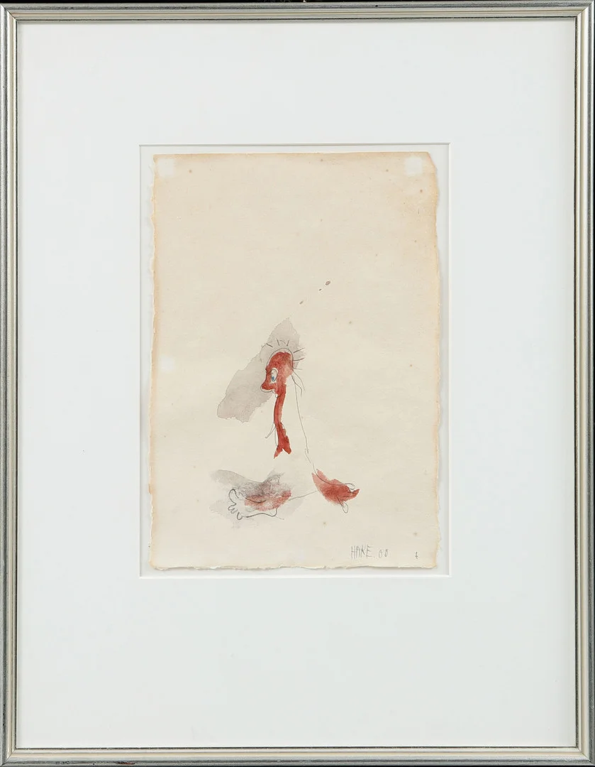 CLAES HAKE. Figurkomposition, blandteknik, signerad och daterad 00. — Paintings — Göteborgs Auktionsverk