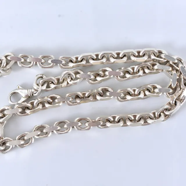 HALSKEDJA, ankar, sterlingsilver.