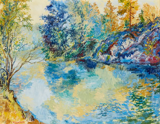 Fritzvold, Reidar — "Blå morgen ved elven" 1977