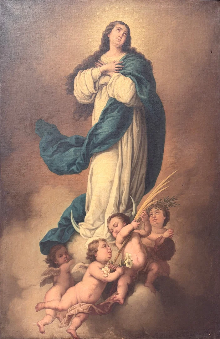 ESCUELA ESPAÑOLA DEL SIGLO XIX. Inmaculada Concepción de Aranjuez. — Paintings — Barcelona Auctions