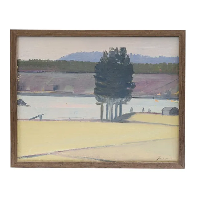 VERA FRISÉN. (Umeå 1910-1990 Stockholm) Olja på duk, Kolksele, signerad.