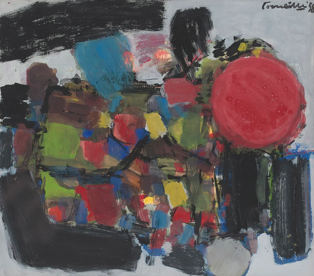Corneille, Guillaume — Komposisjon, 1958 — Kunst/Øvrig billedkunst — Blomqvist