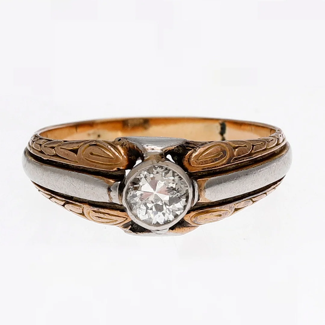 Solitaire ring, first third of the 20th Century. — Rings — Balclis
