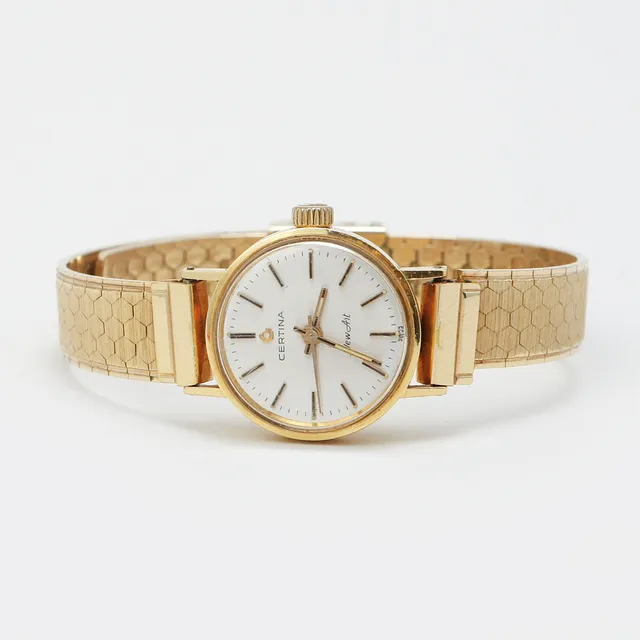 ARMBANDSUR, Certina, New Art, boett i 18k guld, manuell.