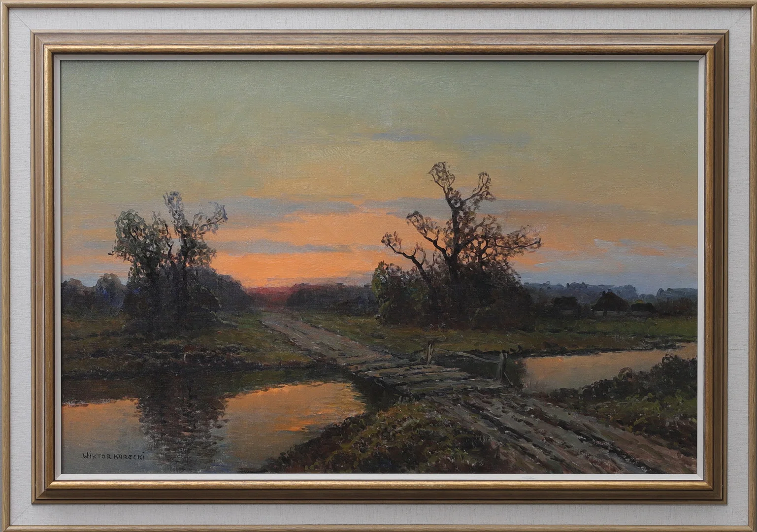 WIKTOR KORECKI. olja på duk, signerad. — Paintings — Gomér & Andersson Norrköping