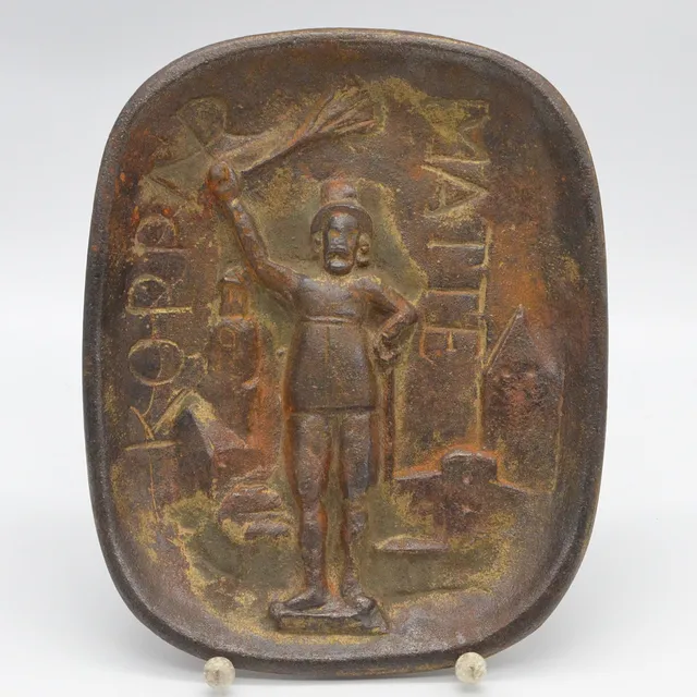 ALLAN EBELING (1897-1975). "KOPPAR MATTE", RELIEFPLATTE AUS BRONZE, 1964, RÜCKSEITIG BESCHRIFTET, LIMITIERT AUF 2000 EXPONATE.