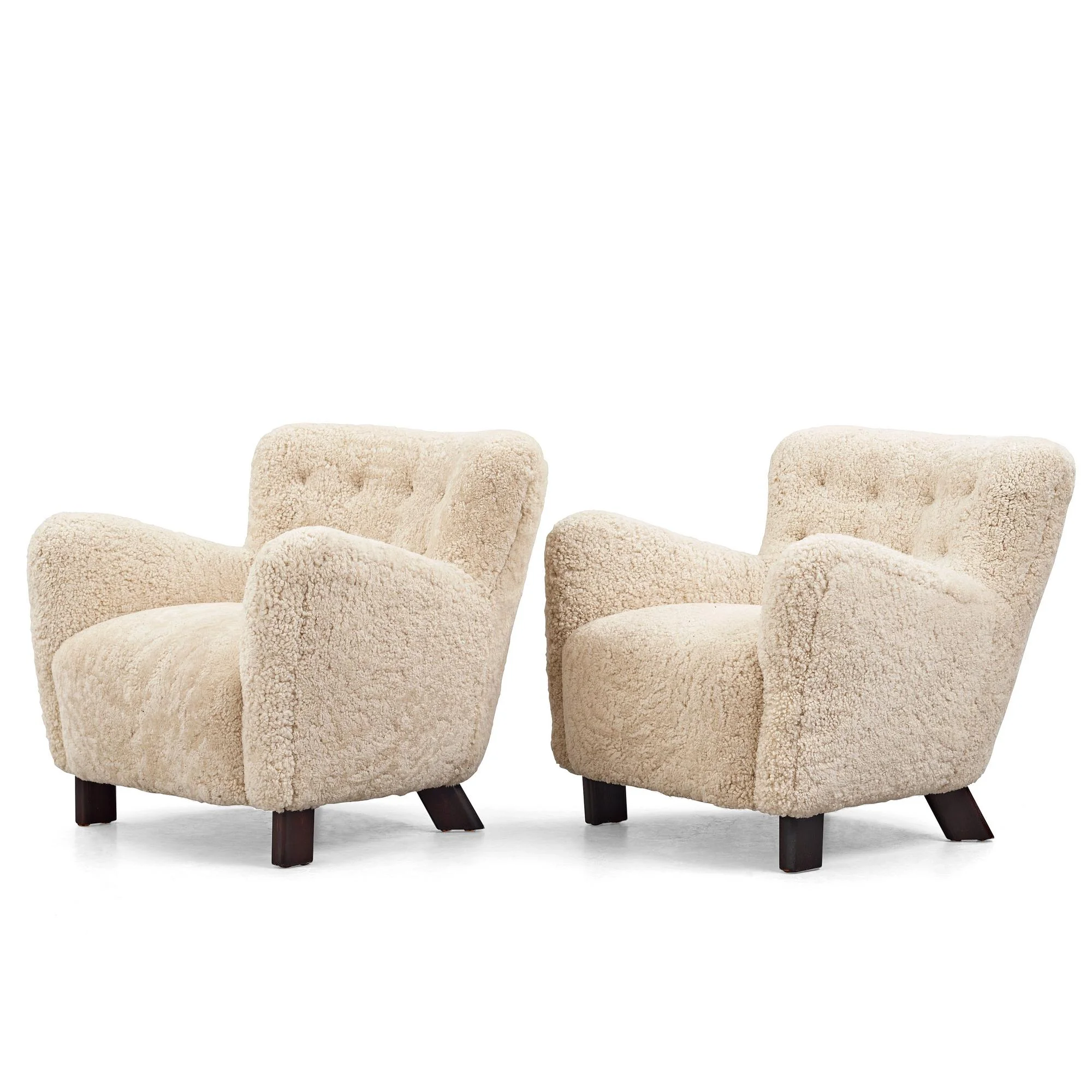 Fritz Hansen, "1669", fåtöljer 1 par, Fritz Hansen, Danmark 1940-tal. — Bukowskis