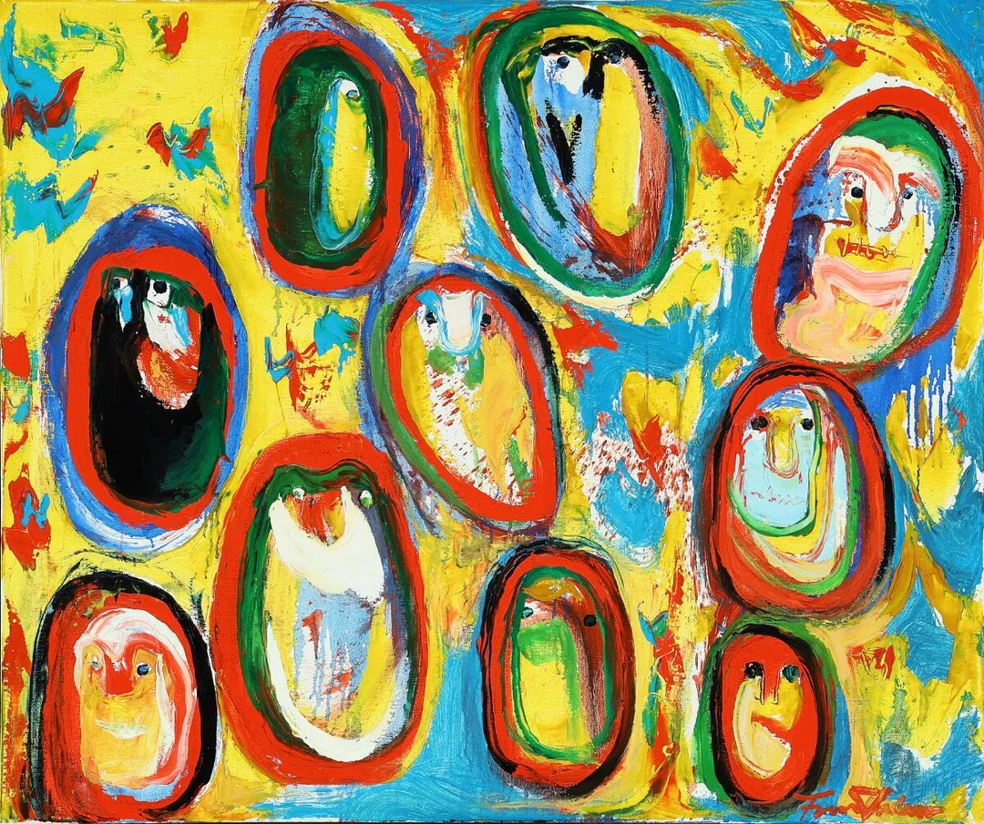 Untitled. Signed Finn Pedersen. Oil on canvas. 81×100 cm. — Modern Paintings/Modern art — Bruun Rasmussen