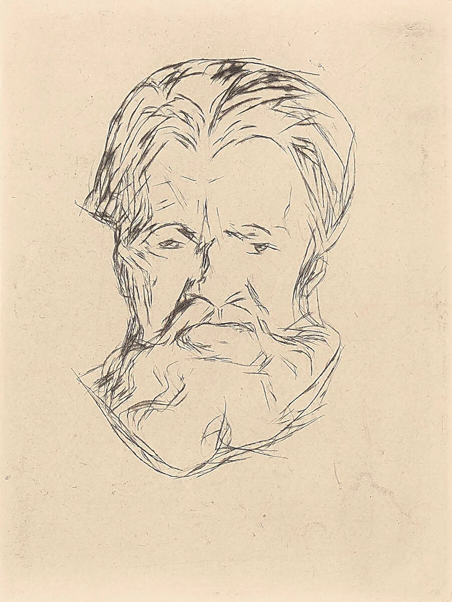 Munch, Edvard — "Mannshode" 1906/1917-18 — Kunst/Grafikk — Blomqvist