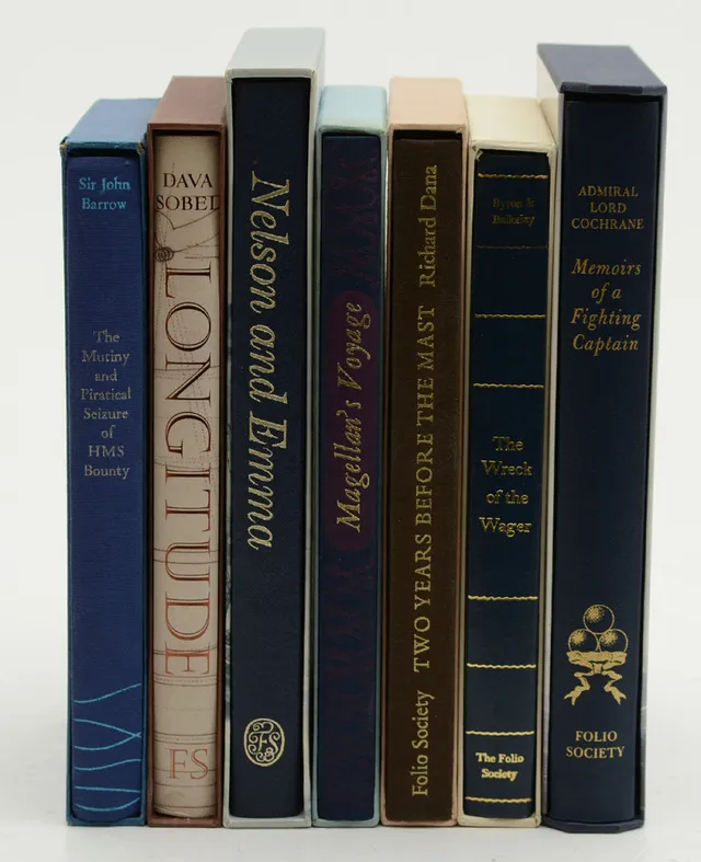 FOLIO SOCIETY. Prosa Maritimt, 7 volymer.