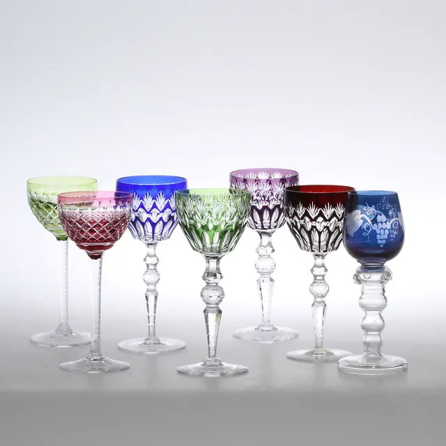 VINGLAS, 7+6 st, REMMARE, 6 st, glas, 1900-tal.
