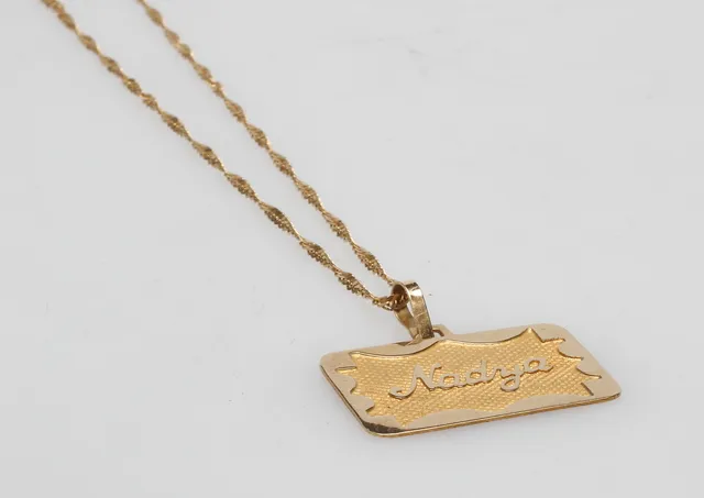 HALSKEDJA SAMT HÄNGE, 18k guld, vikt ca 5,6 gr.