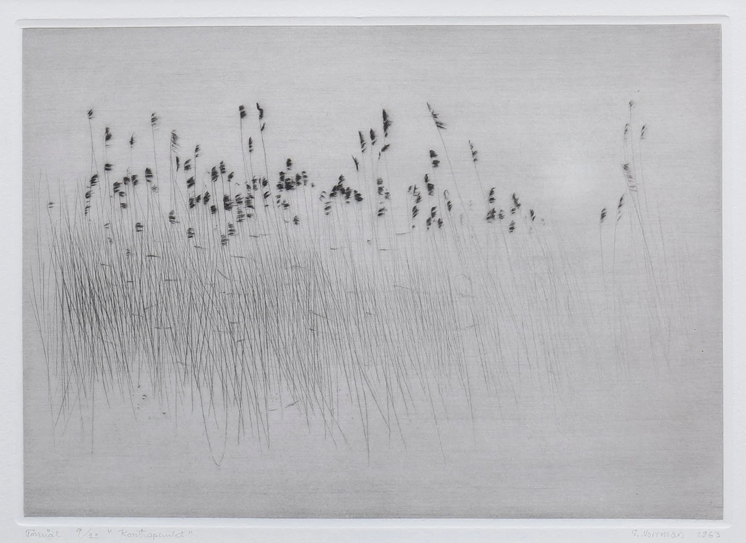GUNNAR NORRMAN. "KONTRAPUNKT". — Engravings & Prints — Crafoord Auktioner Lund