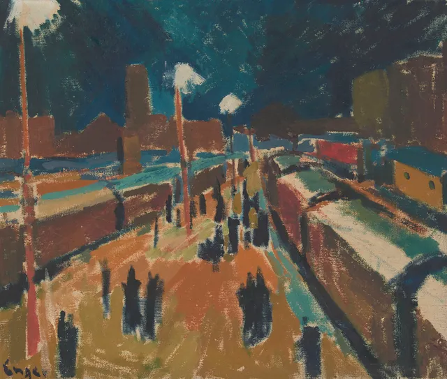 Enger, Erling — Togstasjon, trolig 1933-34
