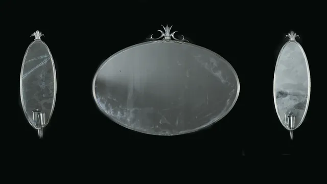 SPEGEL med LAMPETTER, Svenskt Tenn, Swedish Grace, 1930-tal.